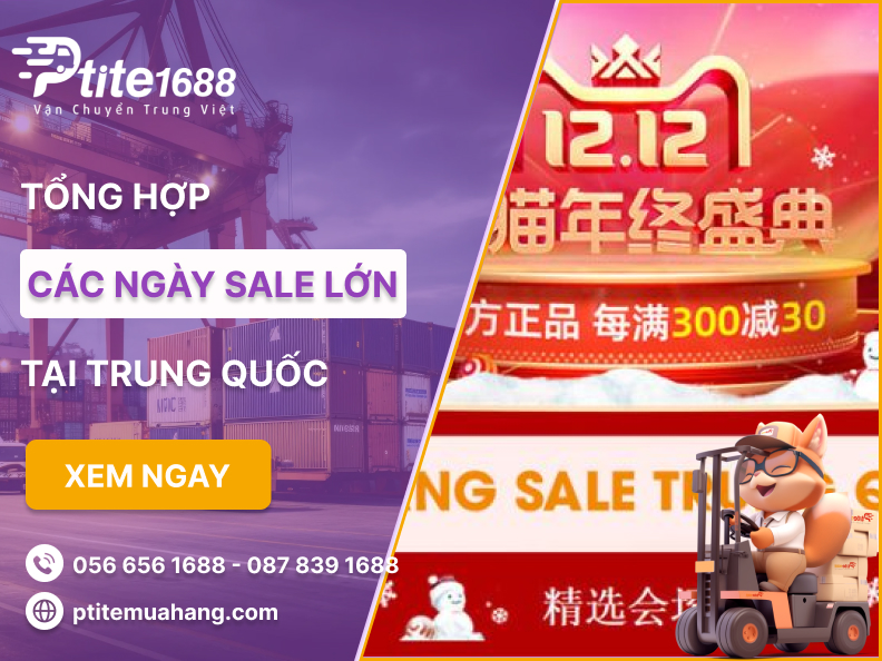 các đợt sale lớn tại Trung Quốc