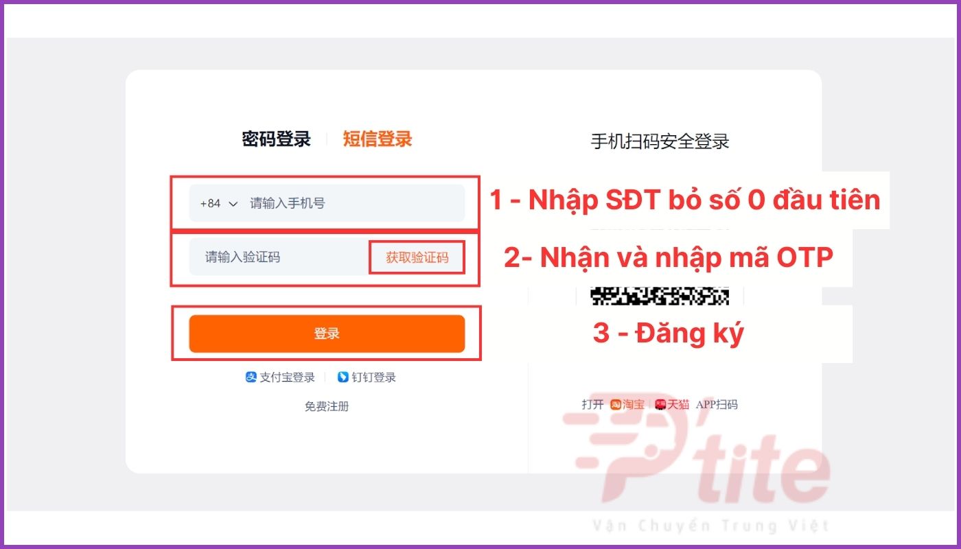 Hướng dẫn đặt hàng taobao trên web