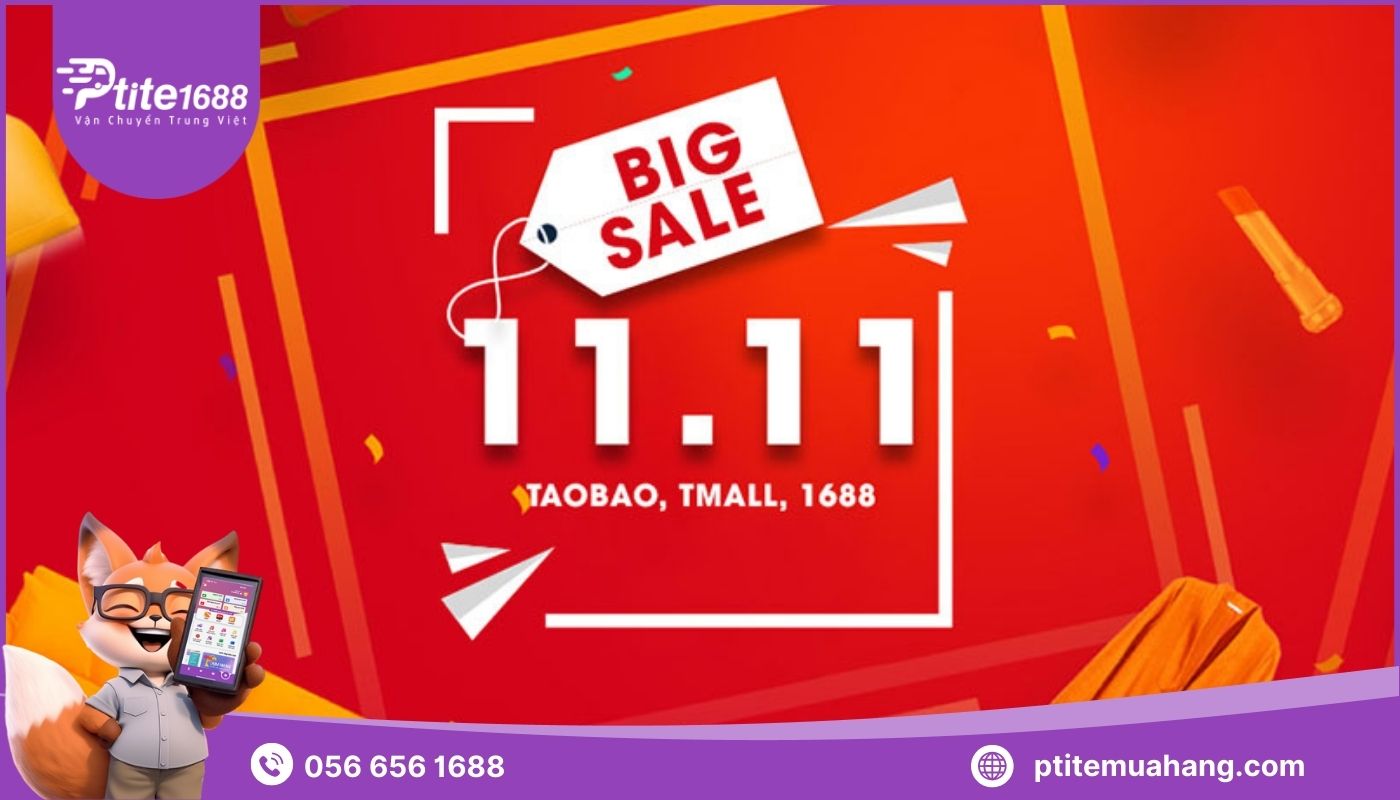 Ngày Sale 11.11 - đợt sale lớn trong năm tại trung quốc