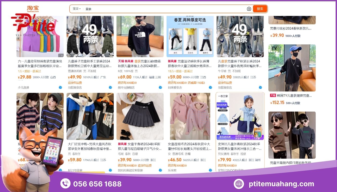 order hàng quảng châu trên taobao, tmall