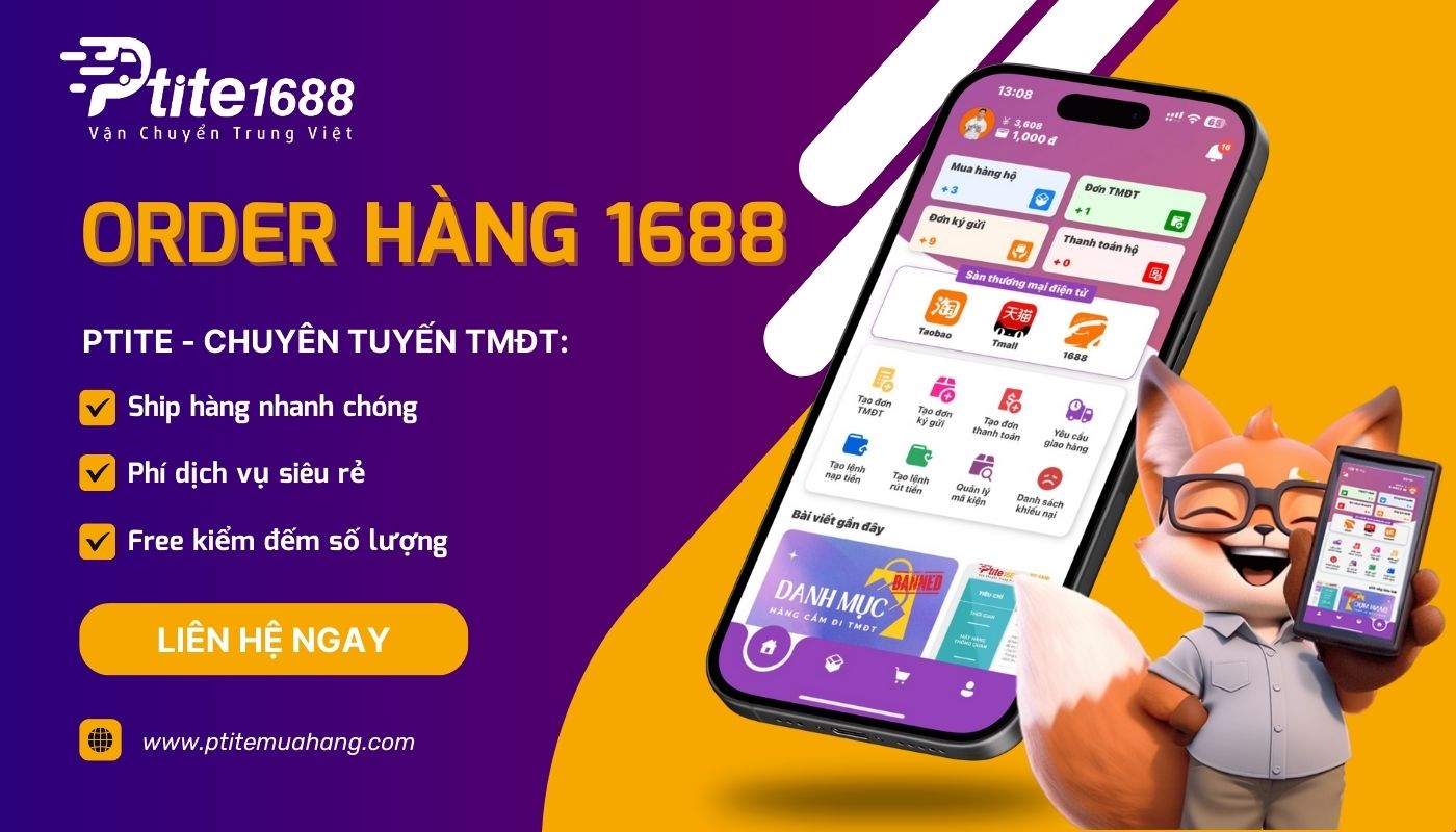 Ptitemuahang - Đơn vị order hộ 1688 uy tín, giá tốt