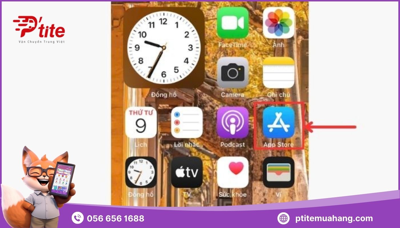 Truy cập kho ứng dụng Appstore trên điện thoại iPhone