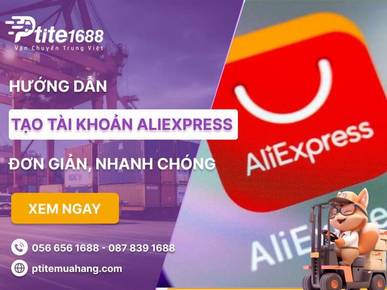 hướng dẫn tạo tài khoản AliExpress đơn giản