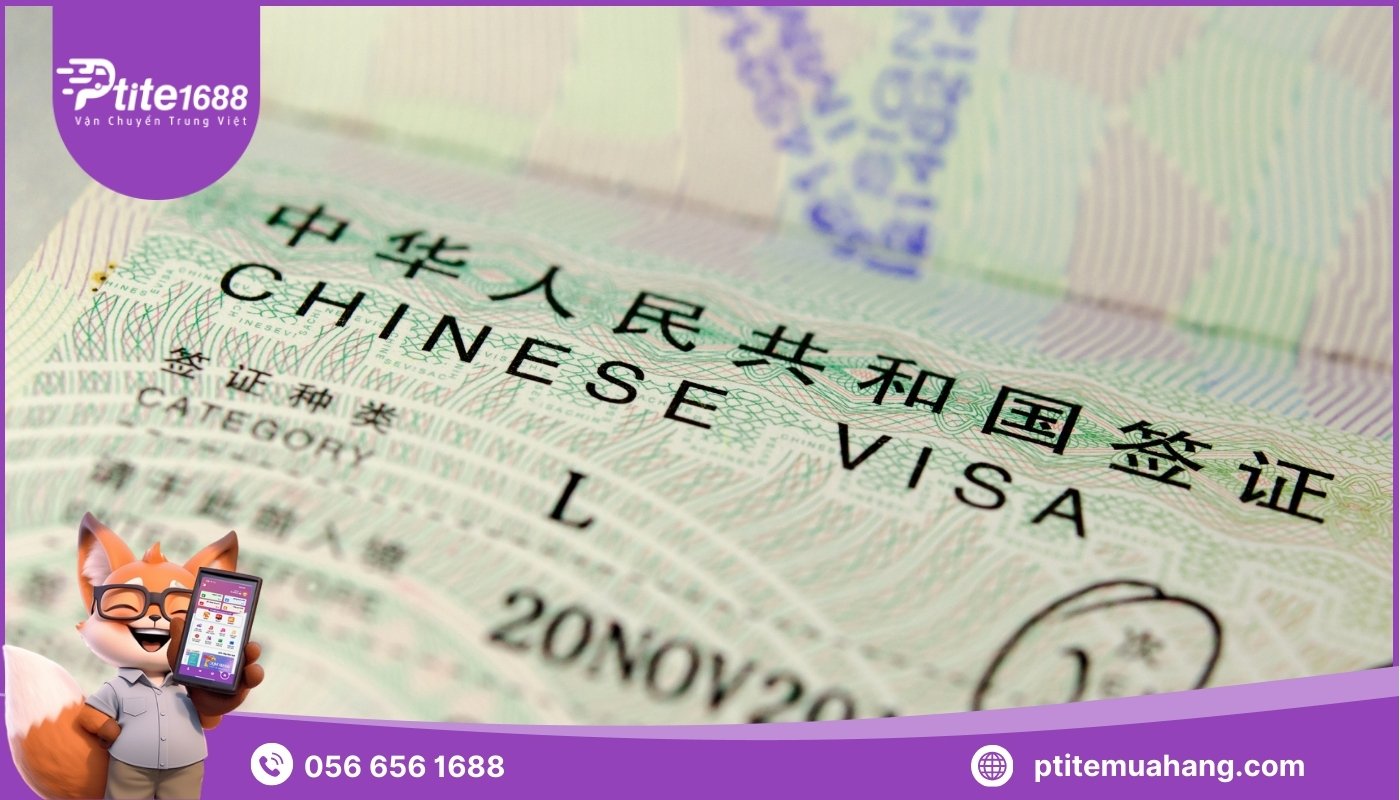 Để xác thực khi đăng ký tài khoản Alipay thành công cần có Visa được đóng dấu nhập cảnh Trung Quốc