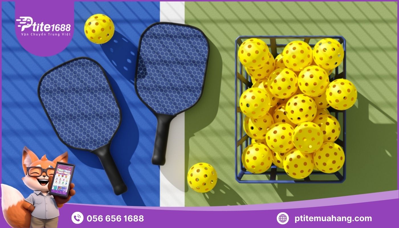 Pickleball Trung Quốc có nhận thiết kế theo yêu cầu