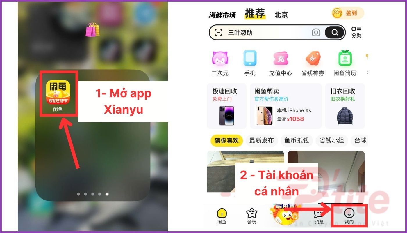 tạo tài khoản xianyu bằng tài khoản taobao