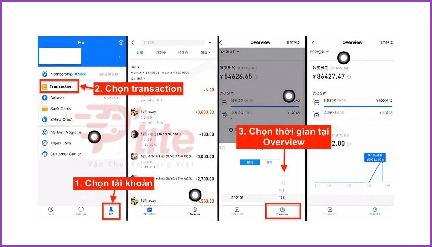 Cách xem hạn mức giao dịch Alipay đơn giản