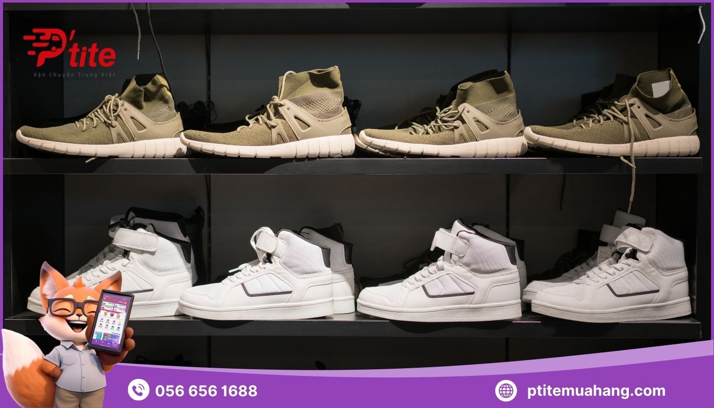 Hình thức nhập giày sneaker Trung Quốc qua các đại lý bán lẻ