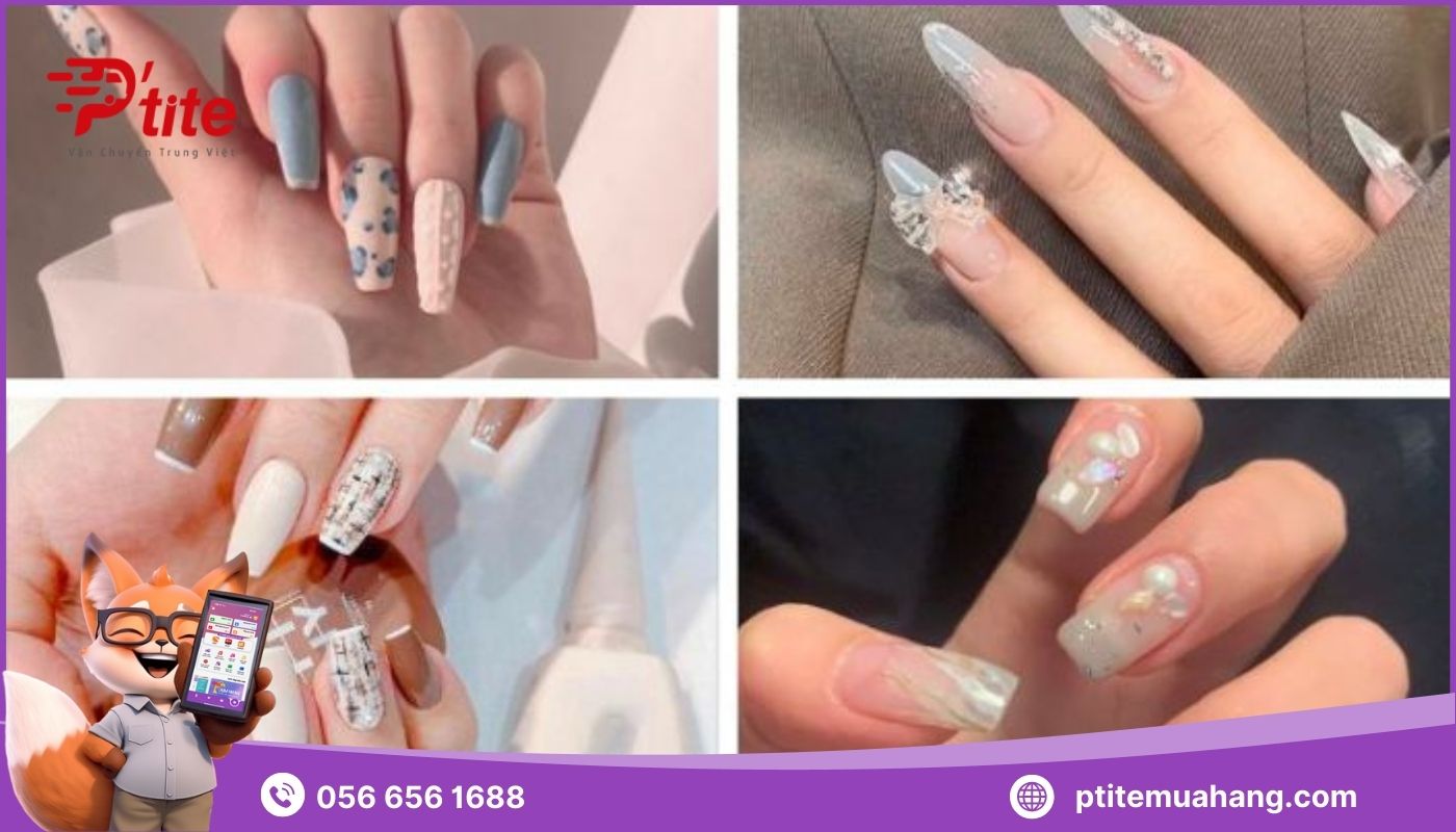 nguồn hàng phụ kiện nail trung quốc khá đa dạng