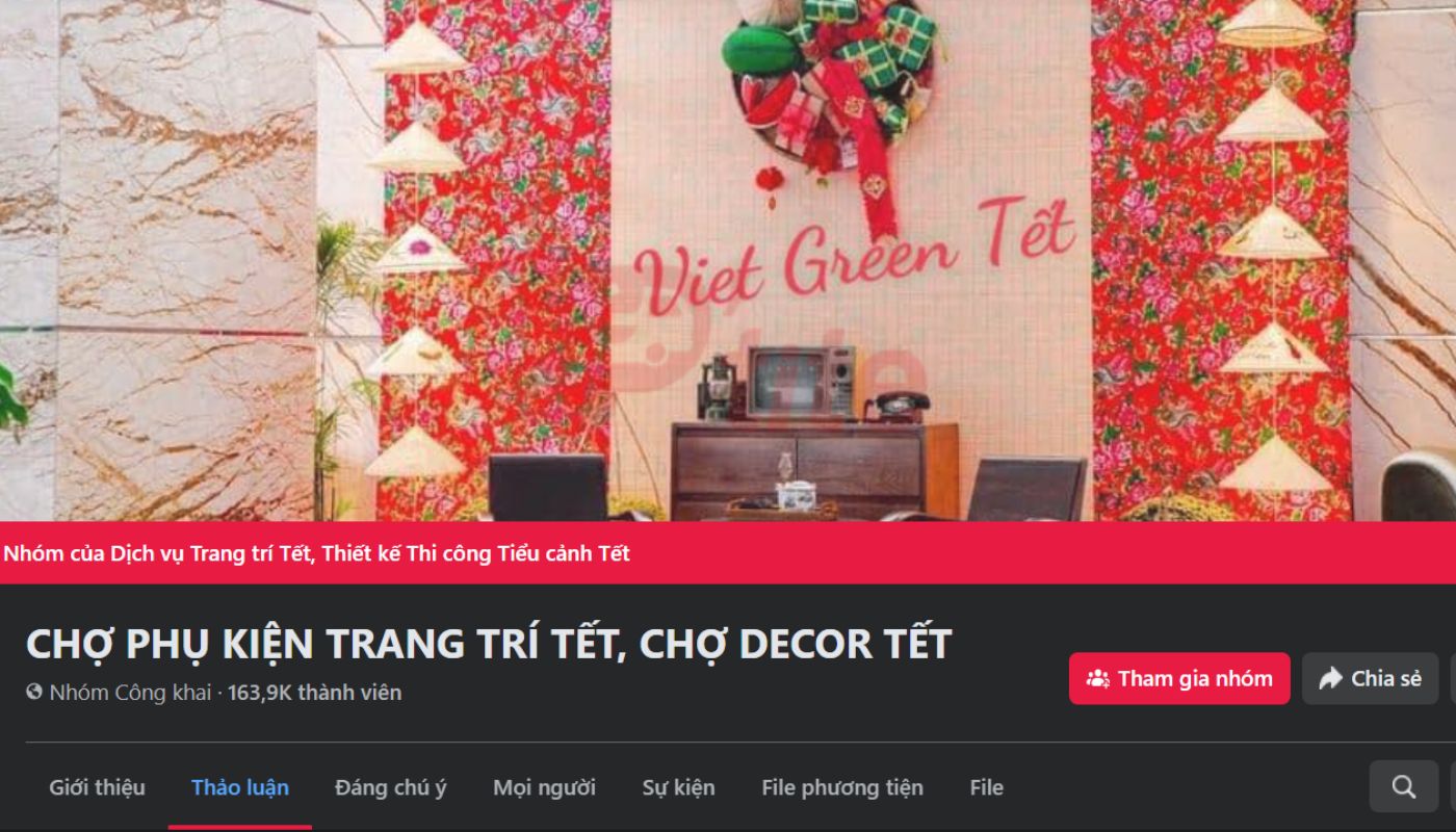 Hội nhóm nhập hàng decor Trung Quốc là nơi bạn có thể nhập sỉ đồ trang trí Tết giá rẻ