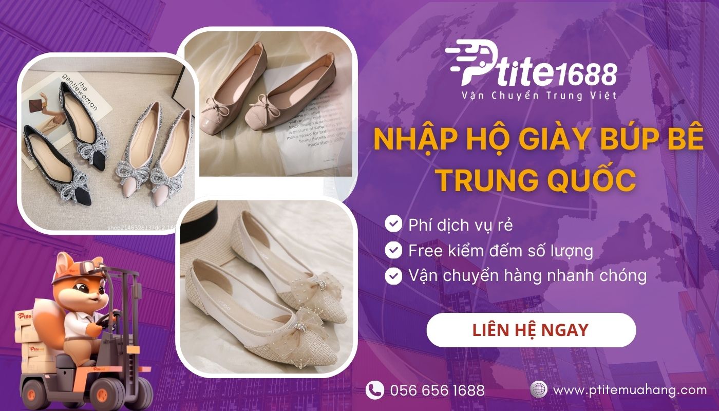 Nhập hàng giày búp bê Trung Quốc đẹp, rẻ, chất lượng cùng Ptite