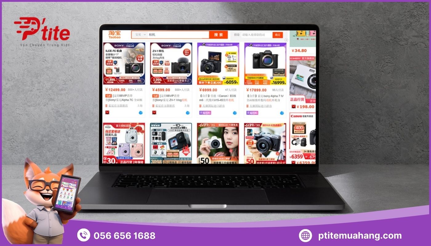 Mua máy ảnh Trung Quốc giá rẻ trên Taobao