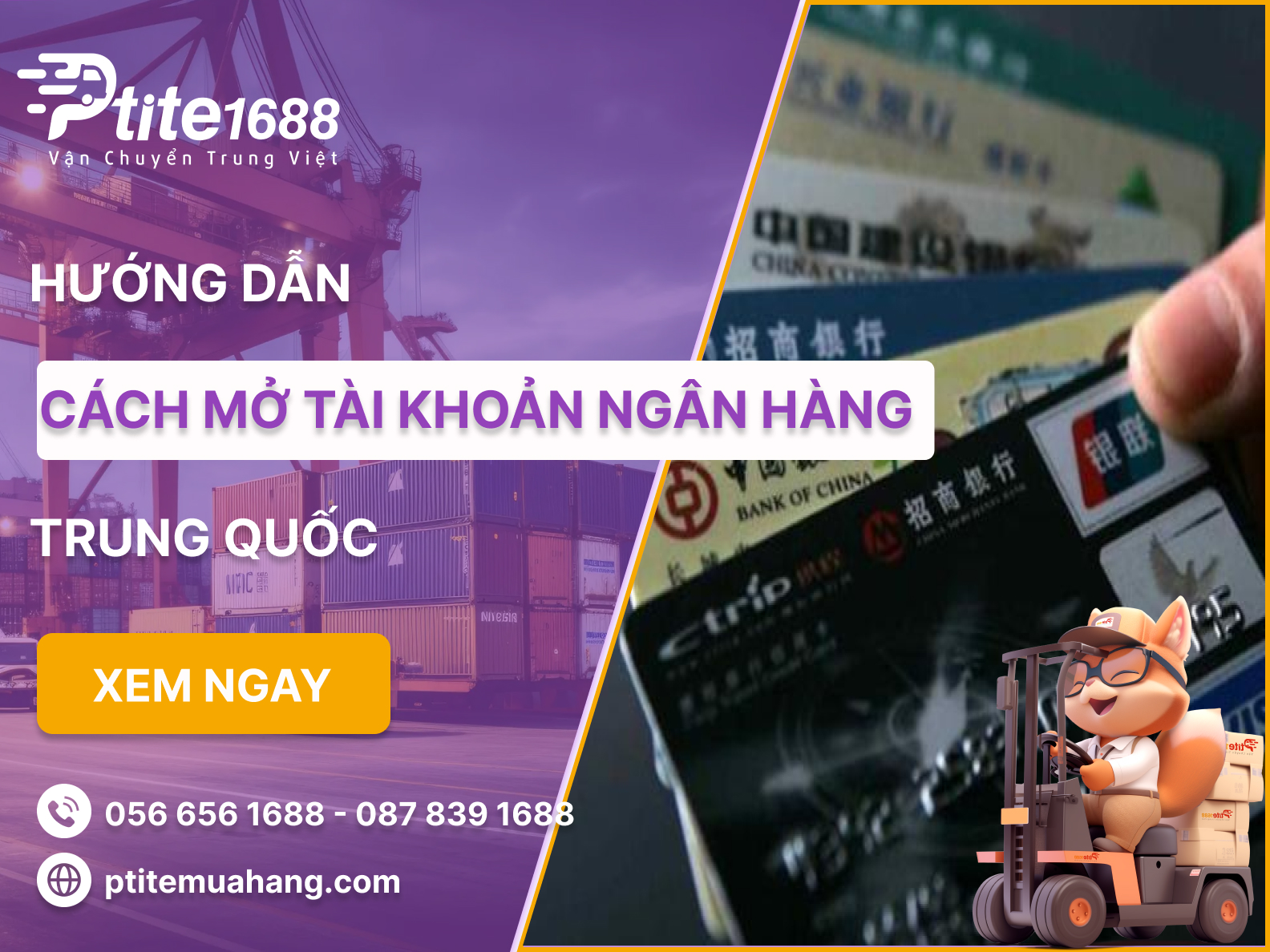 Cách tạo tài khoản ngân hàng trung quốc