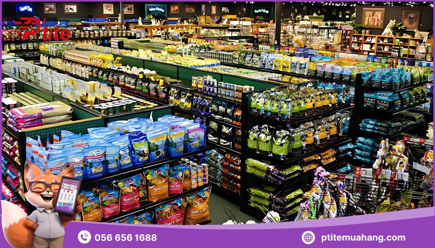 Mua thực phẩm chó mèo tịa chợ đầu mối trung quốc