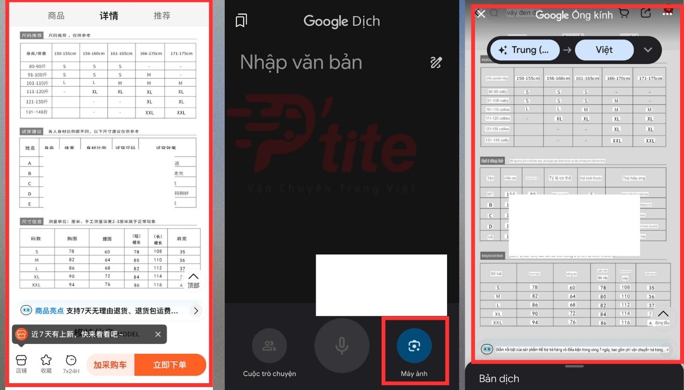 cách dịch 1688 bằng google dịch