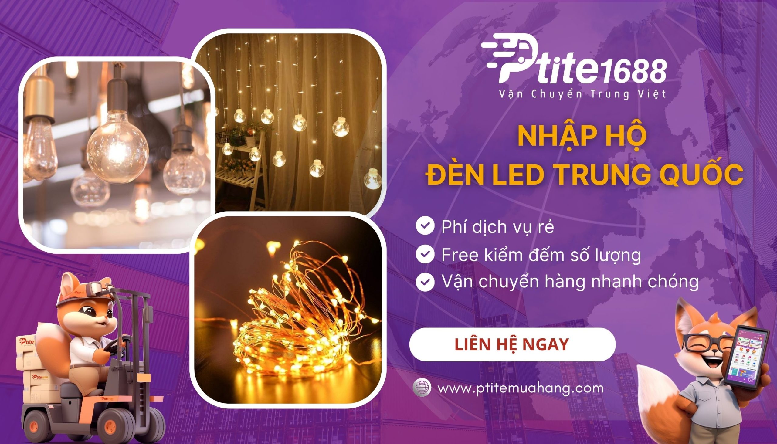 Ptite chuyên xử lý các thủ tục nhập khẩu đèn LED nhanh chóng, uy tín