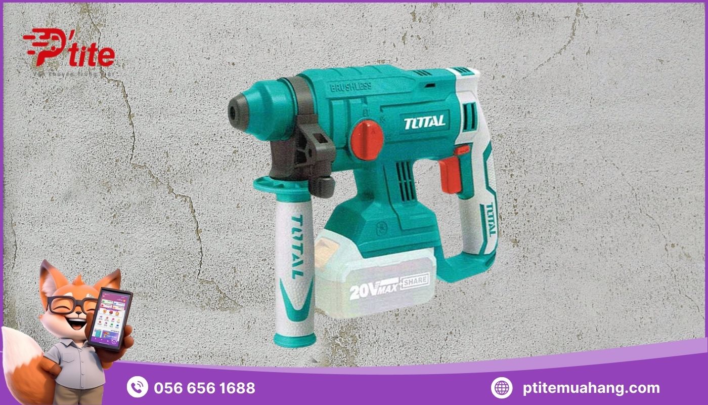 Máy khoan pin nội địa Trung đục bê tông giúp rút ngắn thời gian thi công đáng kể
