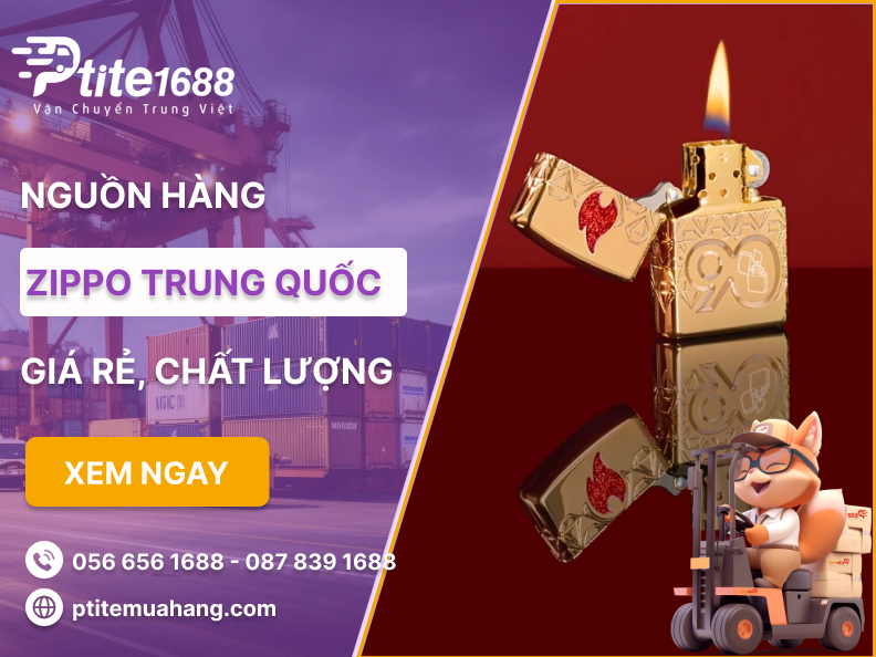Nguồn nhập hộp quẹt zippo Trung Quốc