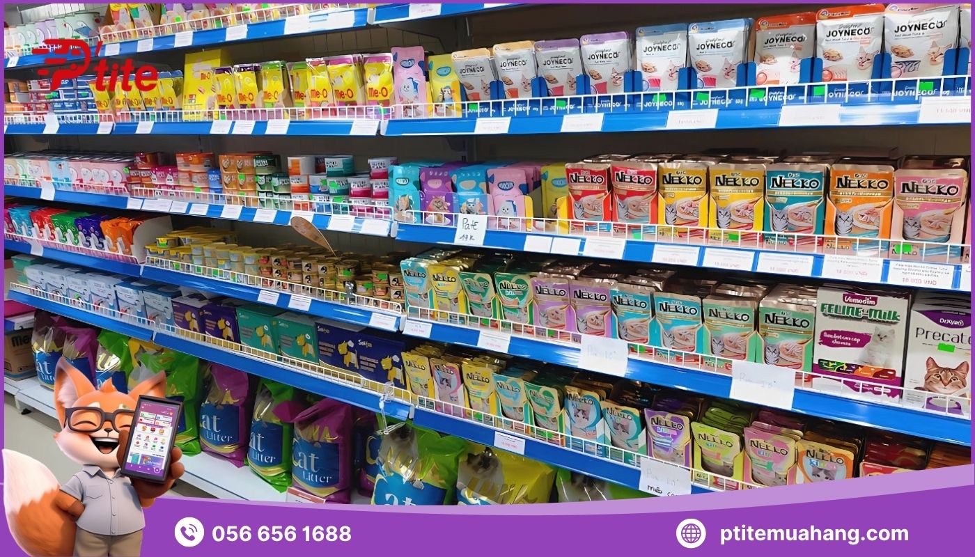 Lấy sỉ ở các cửa hàng bán đồ ăn chó mèo tại Việt Nam