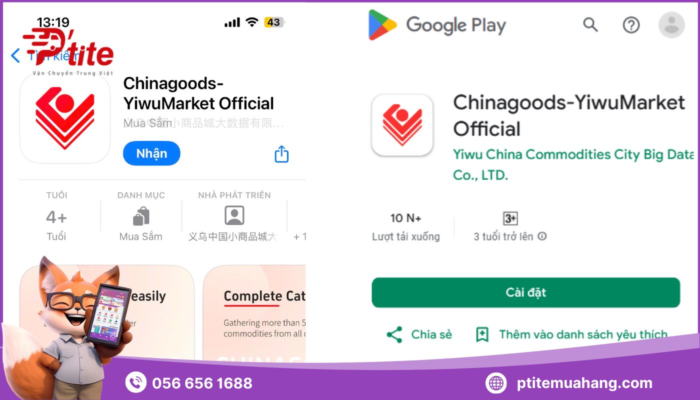 Download ứng dụng mua hàng Chinagoods 