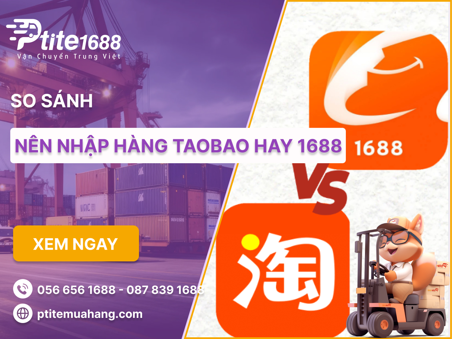 Tìm hiểu nên mua hàng ở Taobao hay 1688