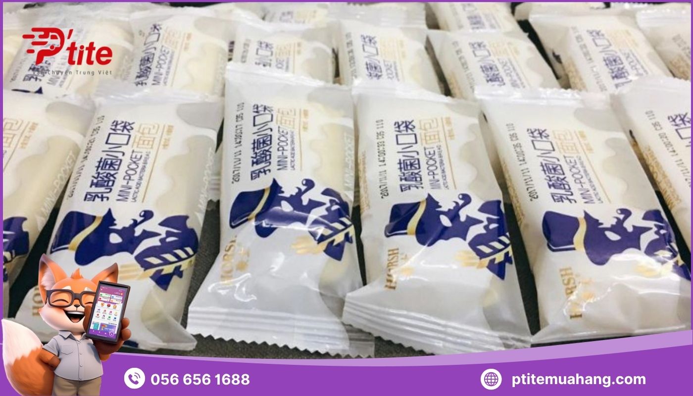 Đồ ăn vặt Trung Quốc bánh sữa chua